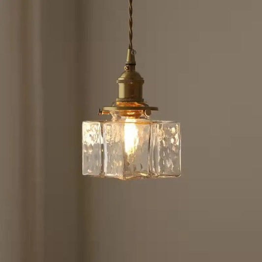 RetroLume - Vintage pendant lamp made of glass for dining room