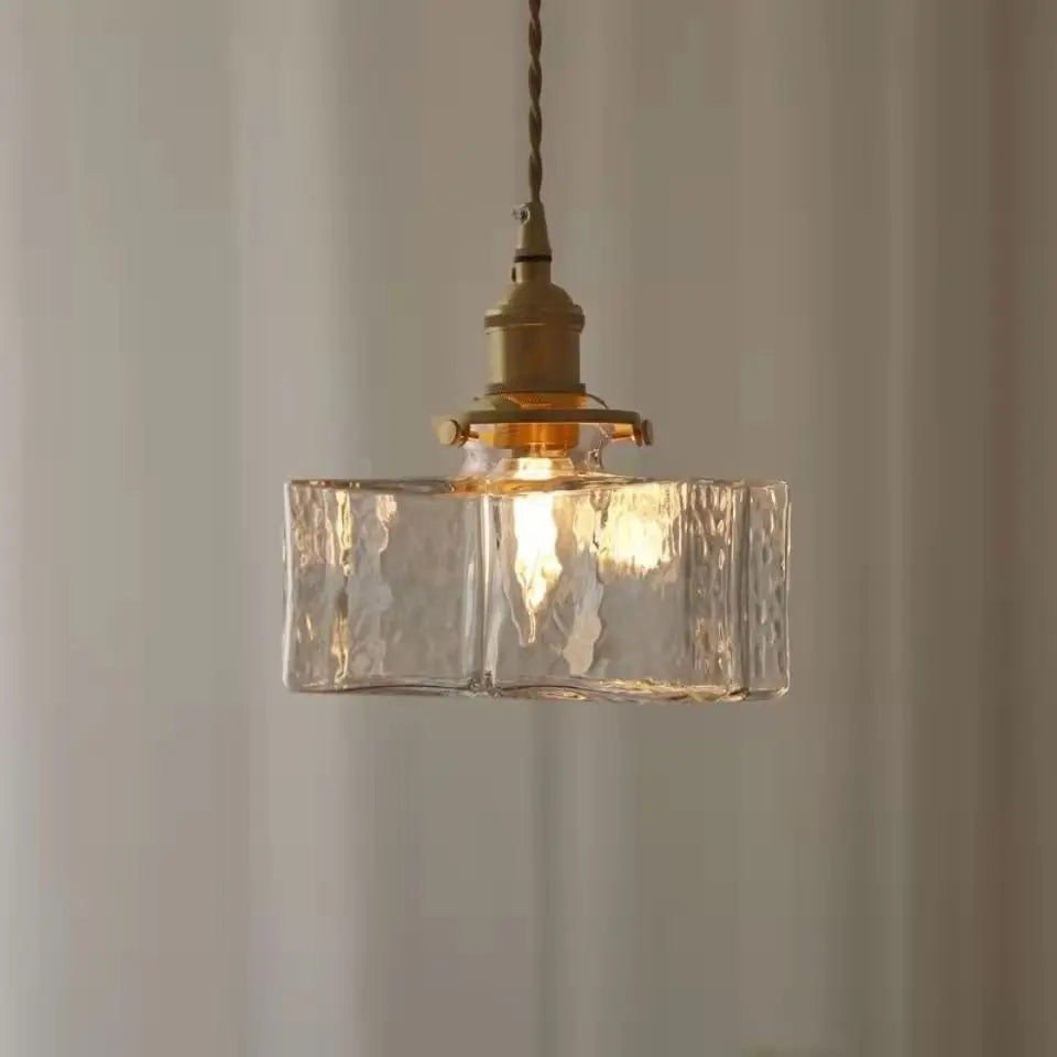 RetroLume - Vintage pendant lamp made of glass for dining room