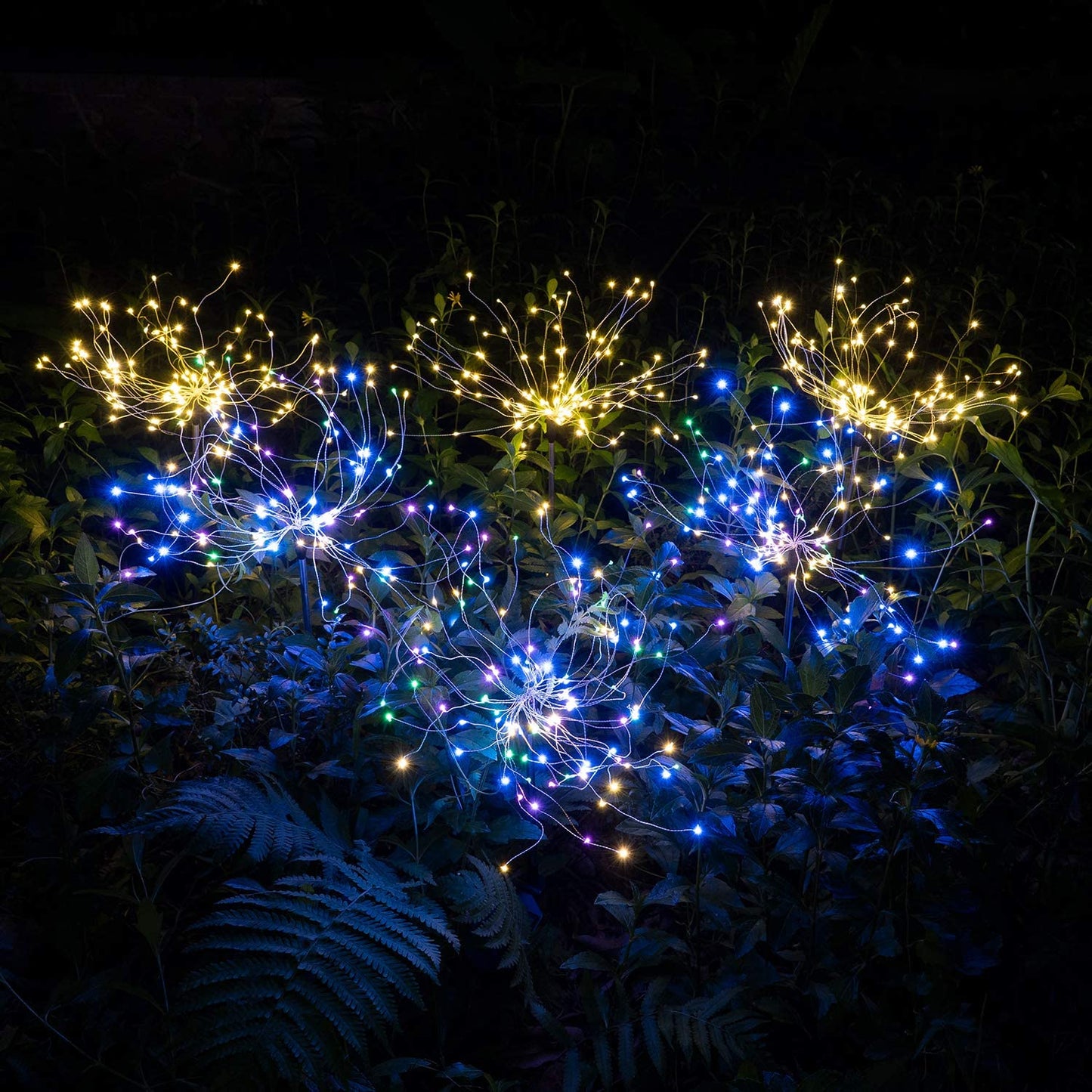Soleil – Solar lights in fireworks design for magical garden evenings