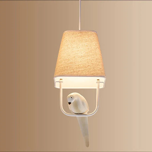 Birdora - Ceiling lamp made of rattan – Dimmable, warm white light for relaxation