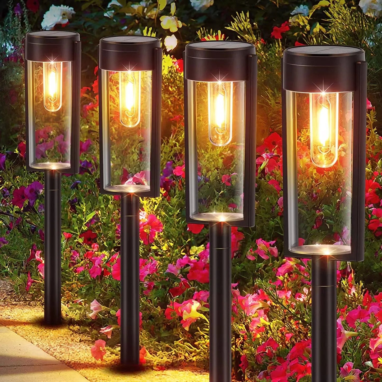 RadiantRoute - Elegante Solar Gartenwegbeleuchtung