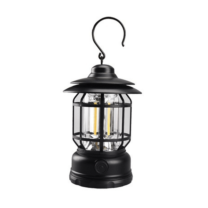 Vintage Vibes - Tragbare Retro Campinglampe für Abenteuerliche Abende