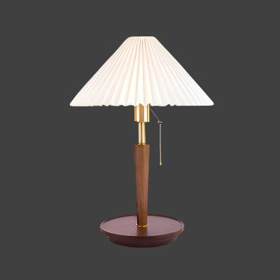 Pleatwood - Vintage Holz Tischlampe
