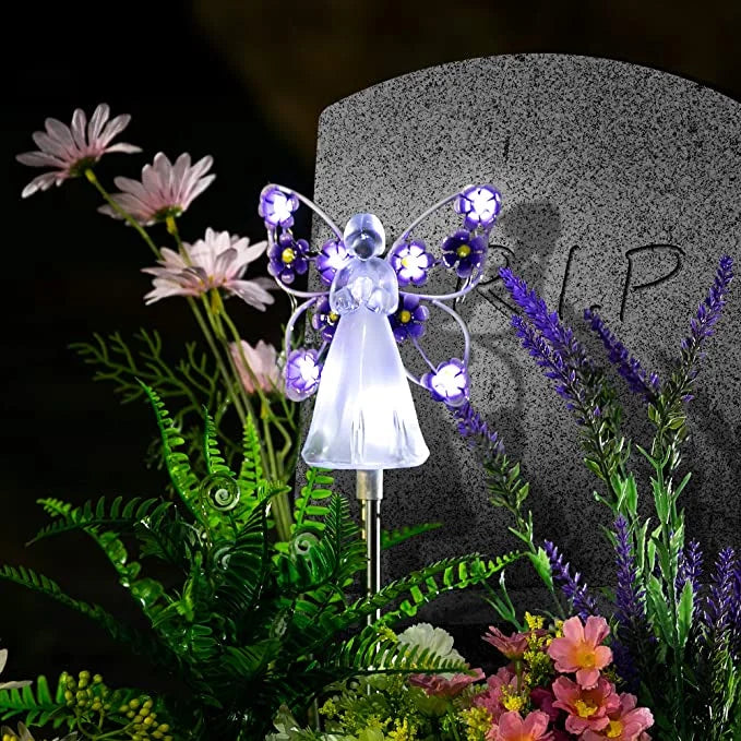 Magi – Solar Spheres for Garden Lighting with Angel Wings