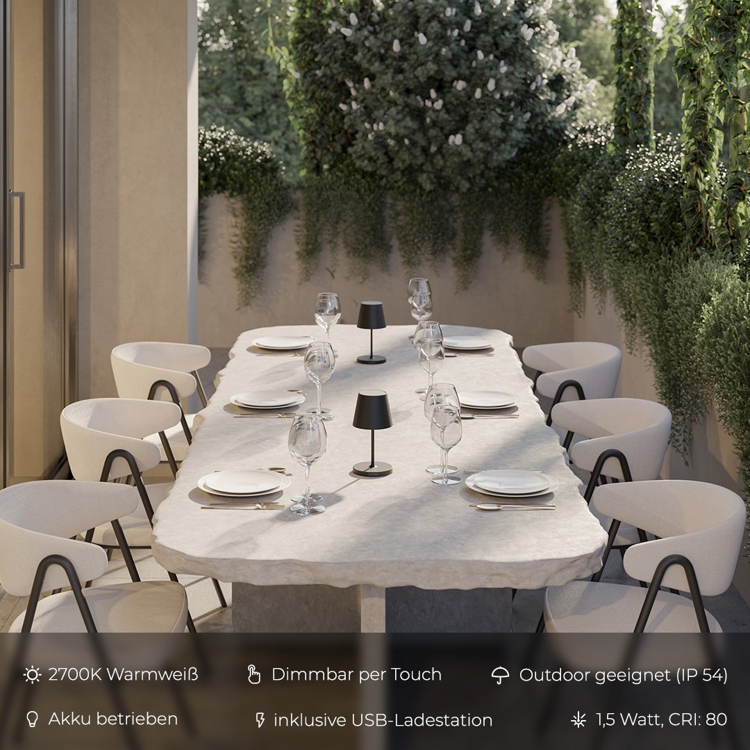 Luma - Elegante LED Tischlampe