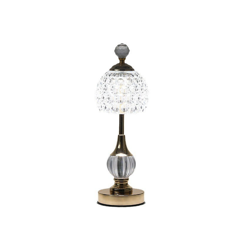 Kristomia – Touch LED Kristall-Pilzlampe aus Acryl & Aluminium