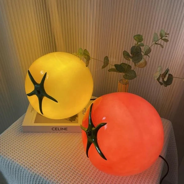 HarvestGlow – Table Lamp with Tomato