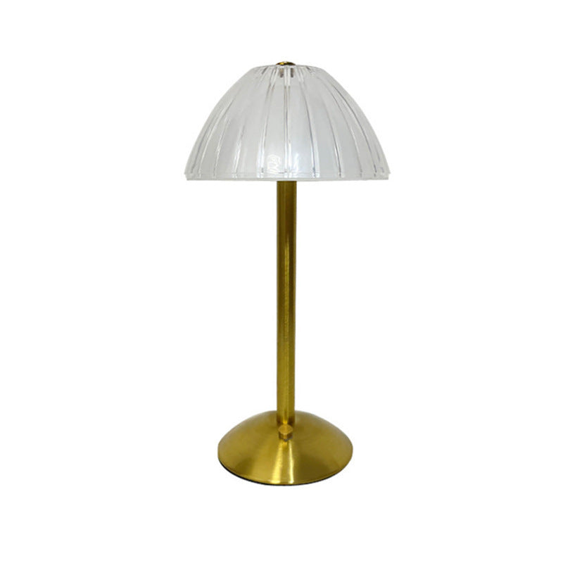 GlamLicht – Designer Acryl Tischlampe in Rockform mit LED für stilvolle Wohnräume