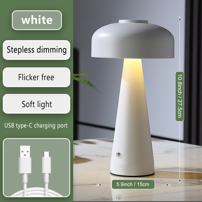 Mushroom Charging Lamp Schlafzimmer Nachttischlampe