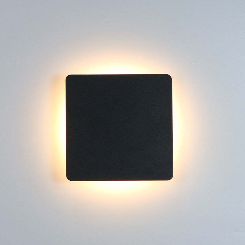 Orr Moderne Minimalismus LED Wandleuchten Schwarz Metall Garten Flur