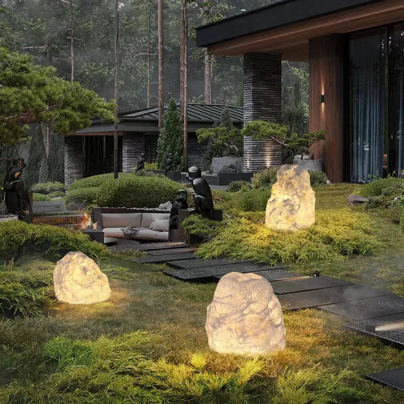 Starlight – Garden lamp with natural stone look for elegant outdoor lighting