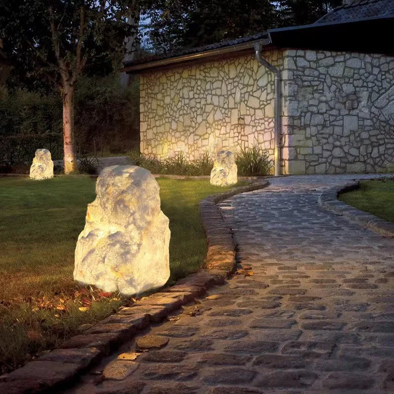 Starlight – Garden lamp with natural stone look for elegant outdoor lighting