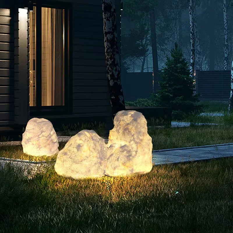 Starlight – Garden lamp with natural stone look for elegant outdoor lighting
