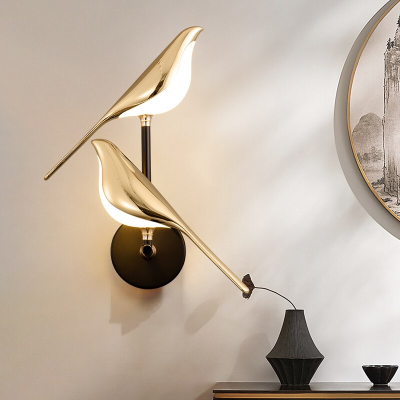 MrBird - Moderne Wandlampe in Vogelform