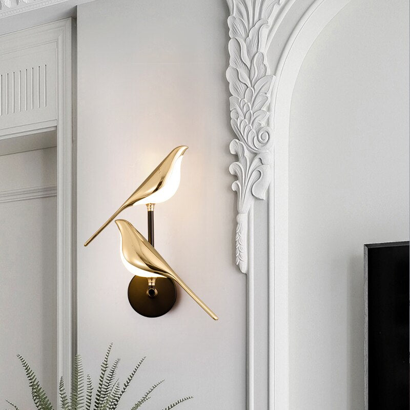 MrBird - Moderne Wandlampe in Vogelform