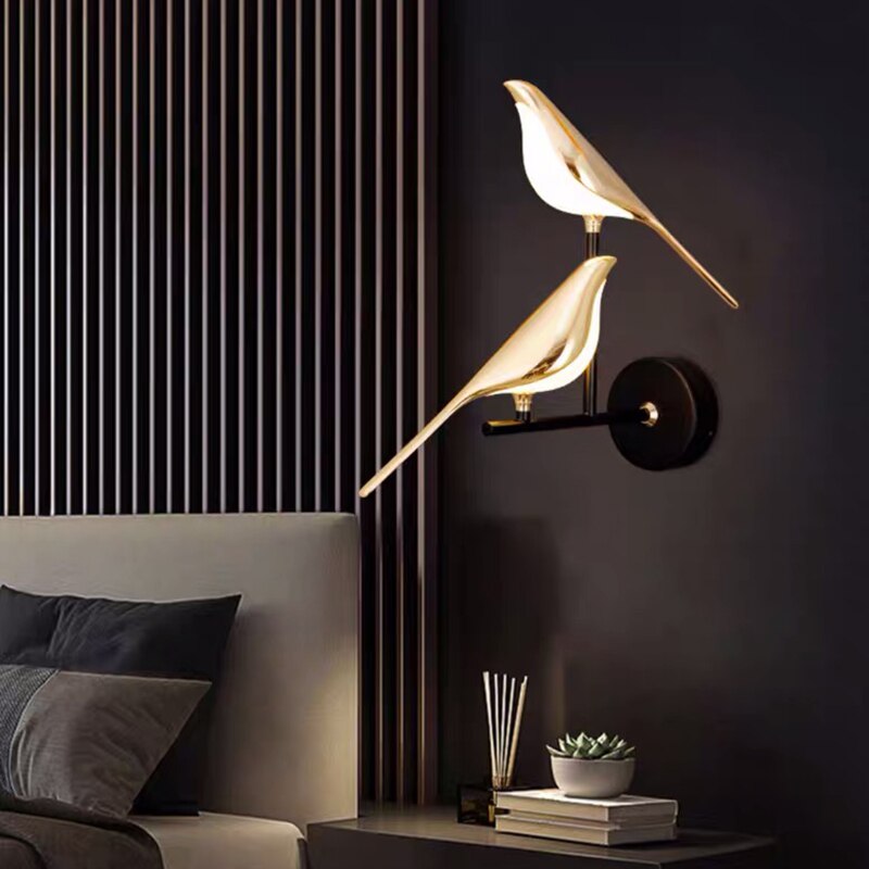 MrBird - Moderne Wandlampe in Vogelform