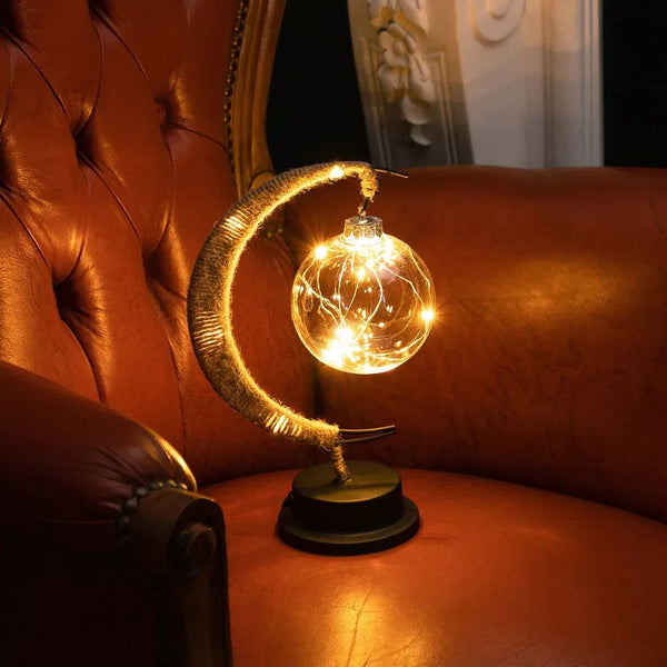 Lunara - Warme Glas-Mondlampe