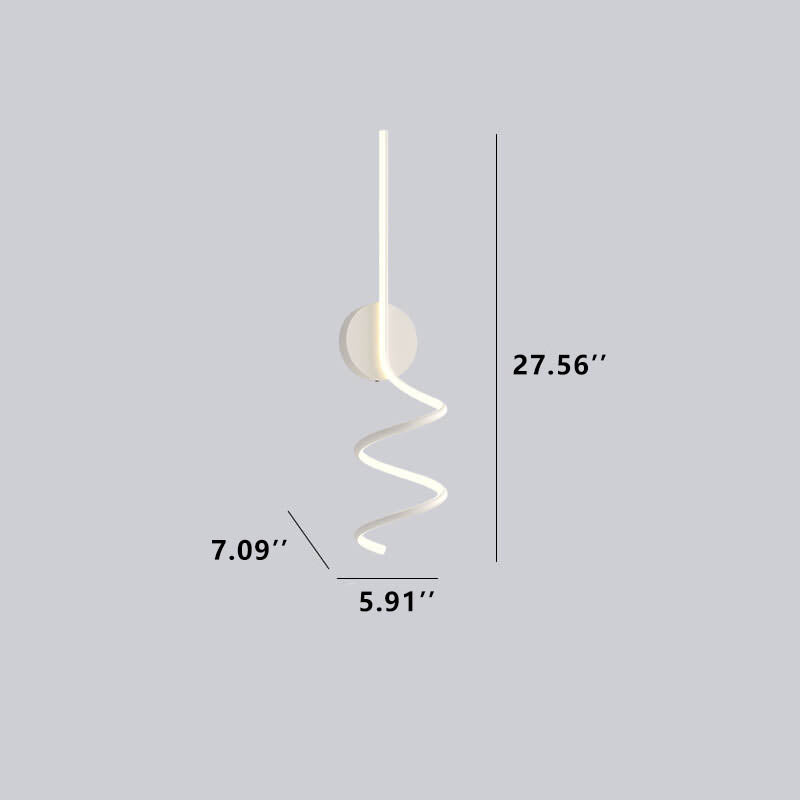 LumiArc - Minimalistische kreative Bögen Linien 1-Licht LED-Wandleuchte