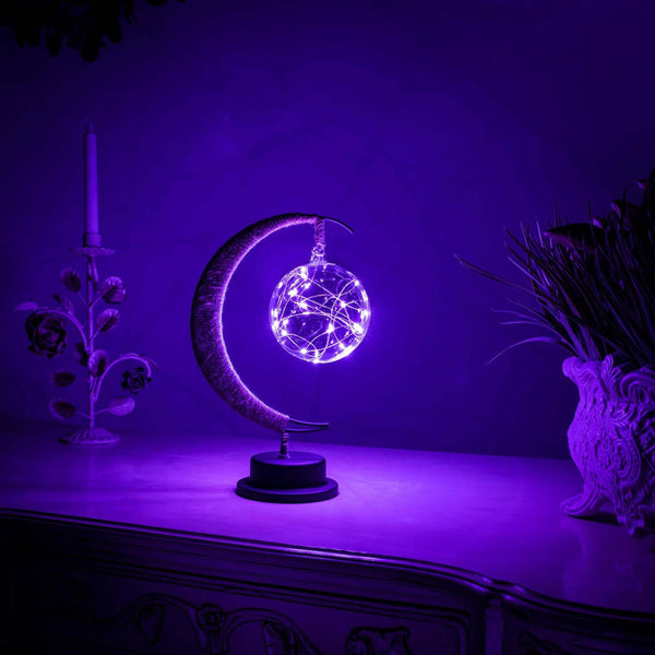 Lunara - Warme Glas-Mondlampe
