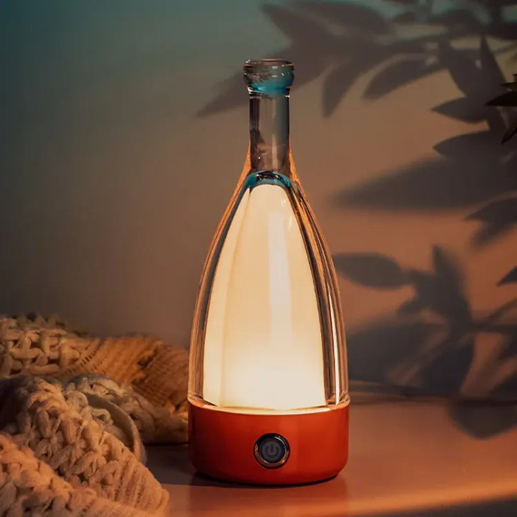 Bottlenight - Stilvolle, wiederaufladbare Lampe